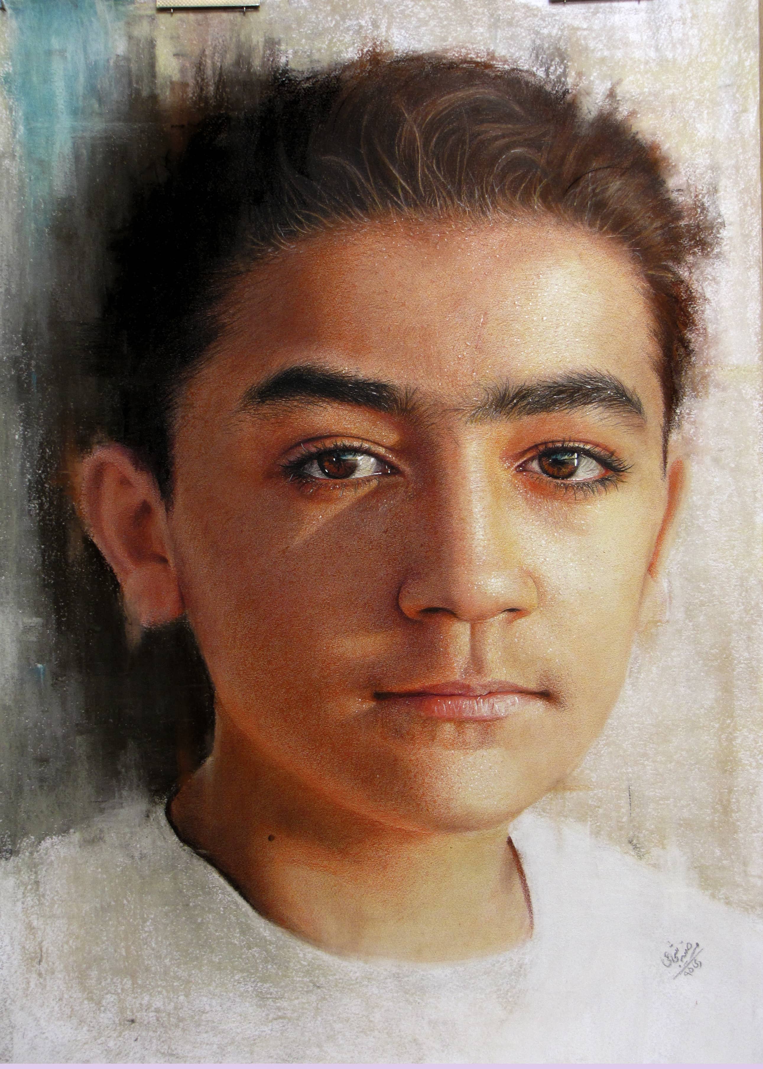 mixed material on board,50x70cm by Mar.Z by Marzieh Shojaei