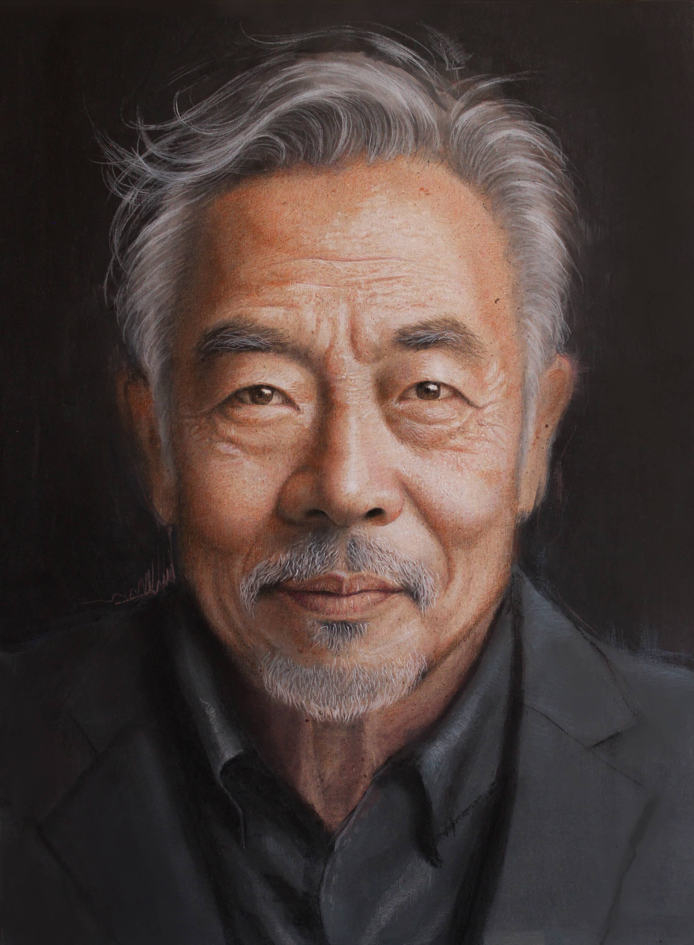 Li Xiaow, private commission, mixed material on board, 40x55cm by Mar.Z by Marzieh Shojaei