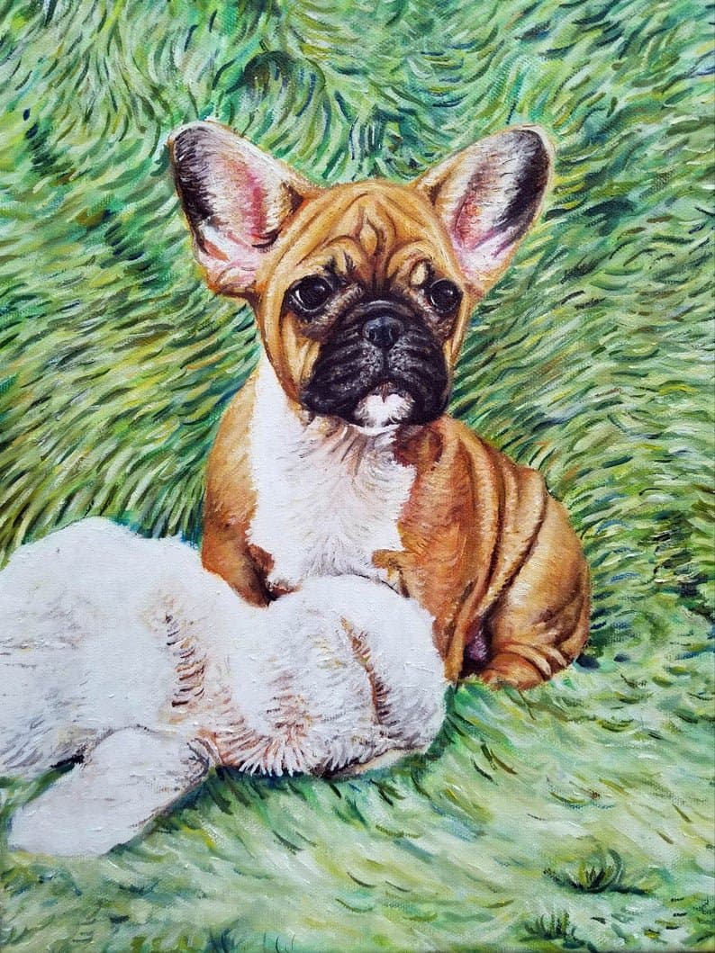 Roxxy (Custom Pet Painting) by Hope Flynn