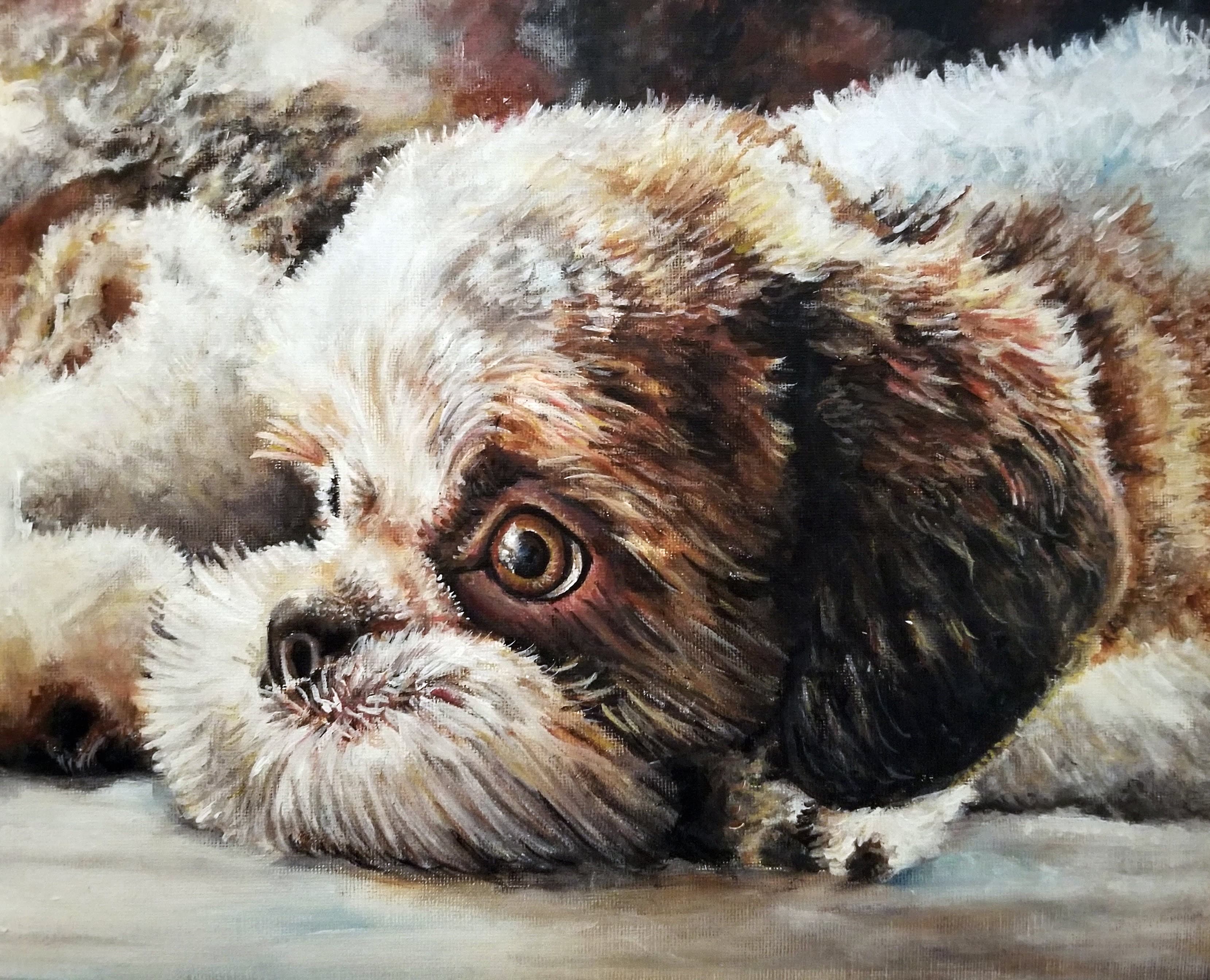 Custom Pet Painting by Hope Flynn