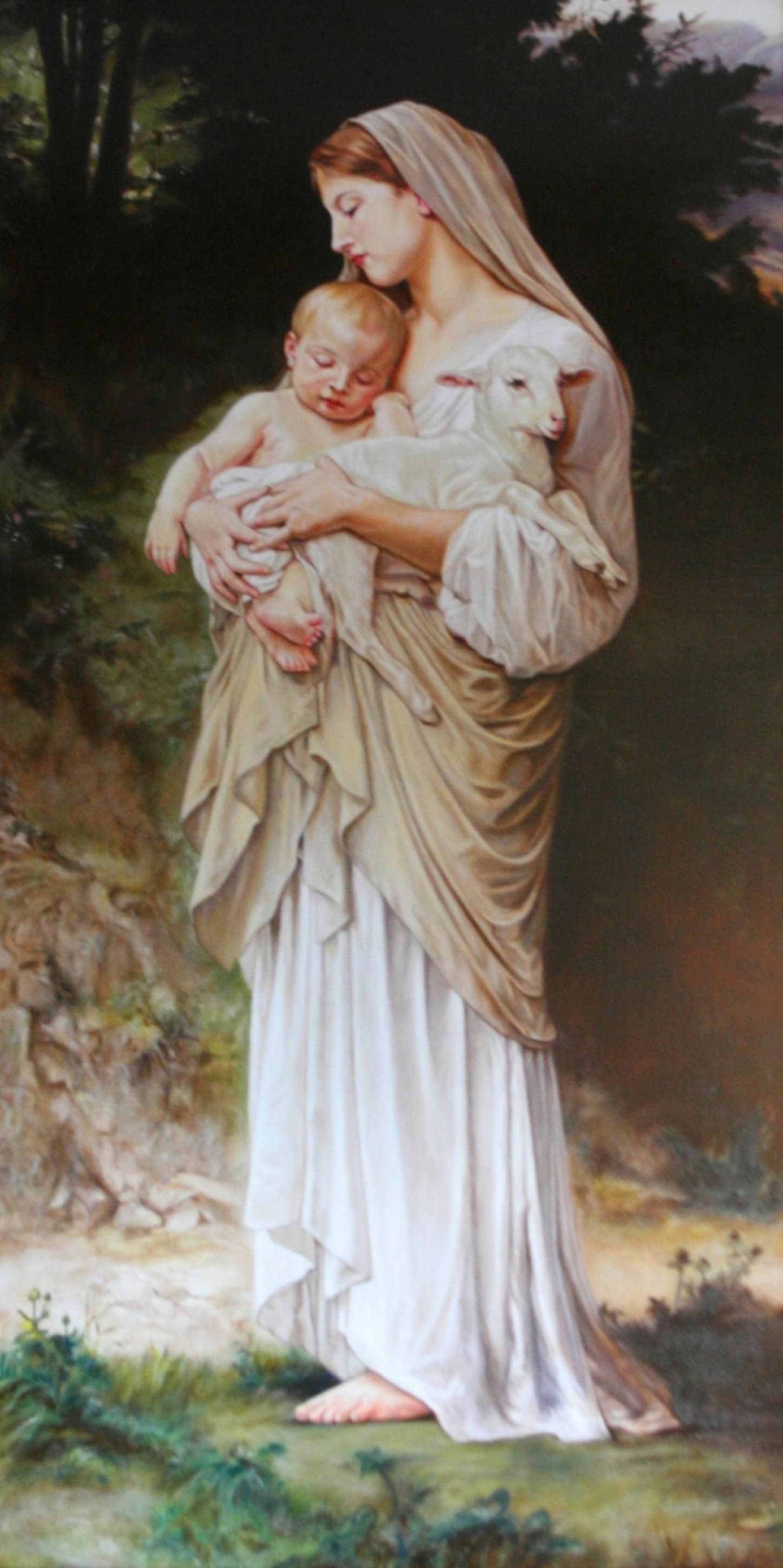 L'Innocence After William Adolphe Bouguereau by Cynthia Kinard