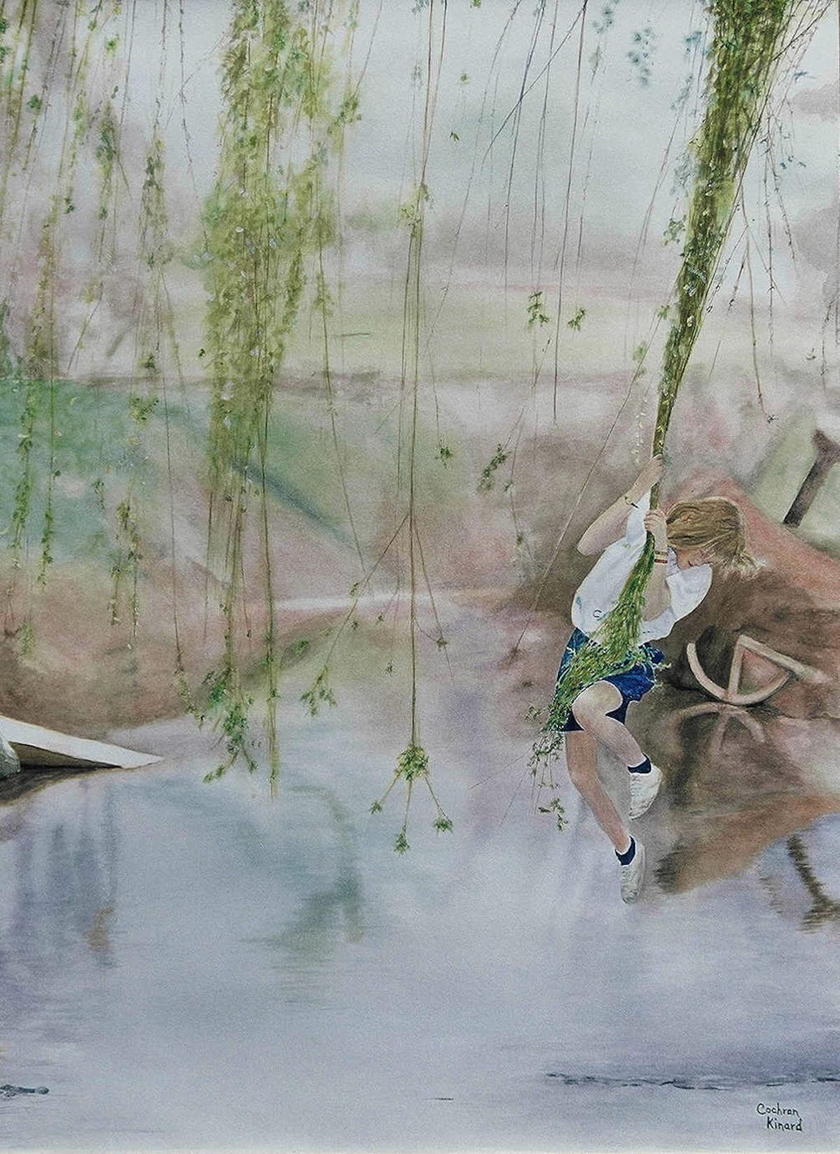 Girl Swinging by Cynthia Kinard